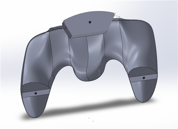 Rear shell form continuity study of redesigned N64 controller